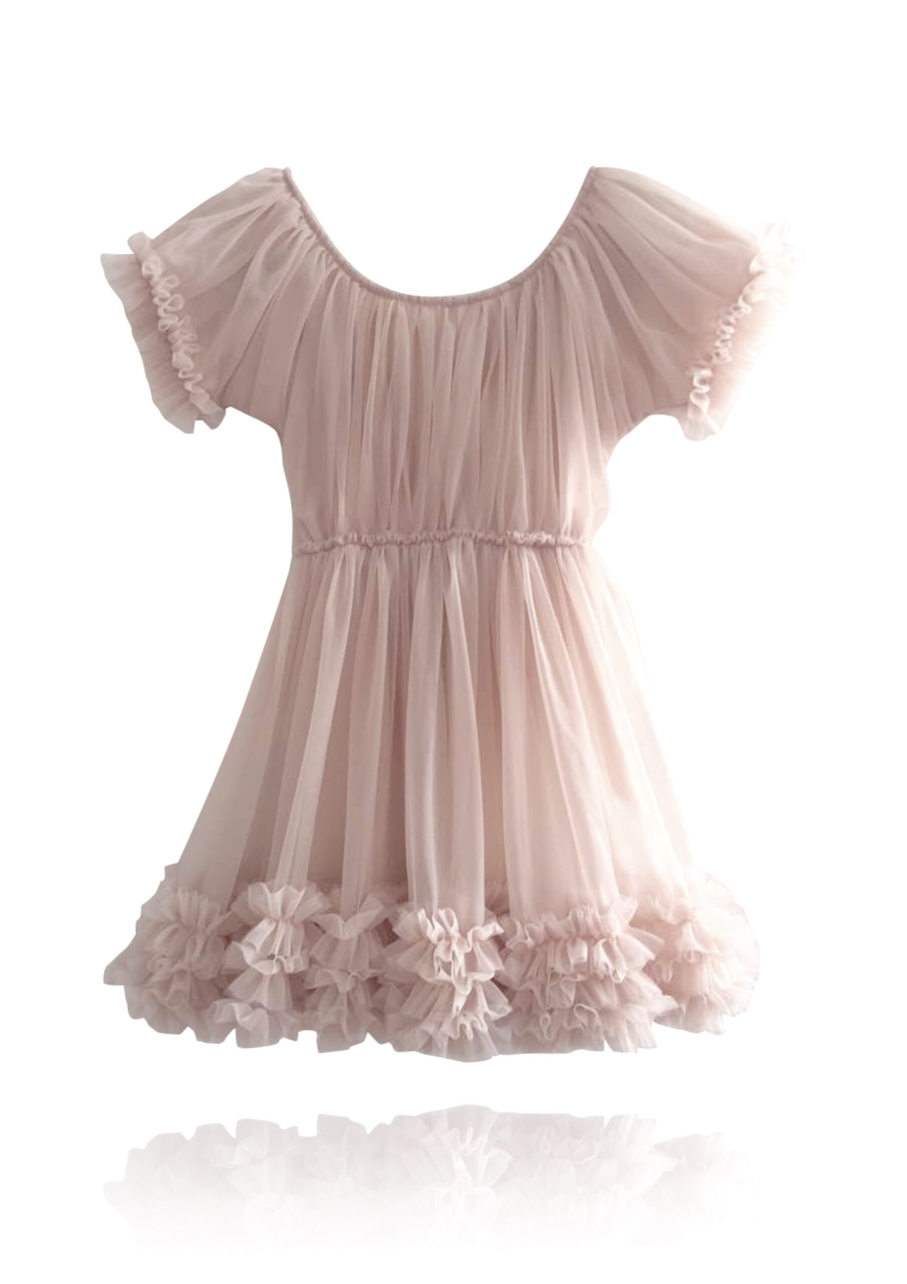 DOLLY Frilly kleit Ballet Pink